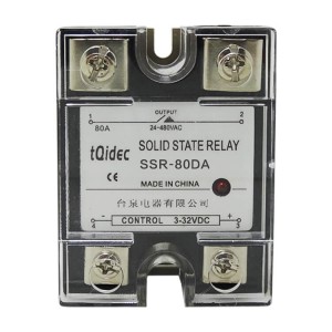 SSR-80DA ነጠላ ዙር የ AC Solid State የቅብብሎሽ