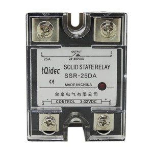 Factory Outlets Temperature Controller For Measuring Instrument -
 SSR-25DA Single Phase AC Solid State Relay – Taiquan Electric